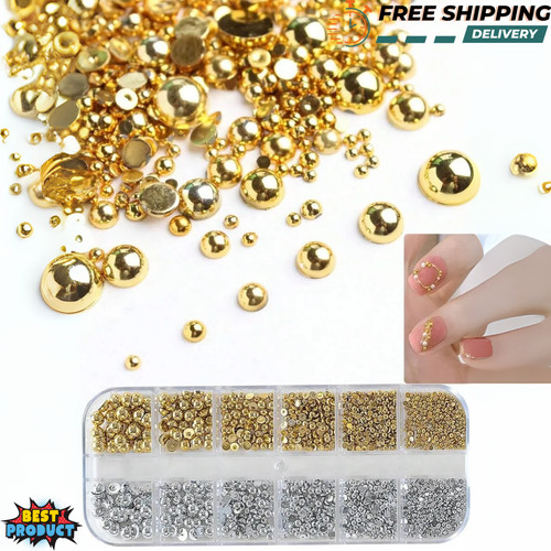 Nail pearls grids half - grids,