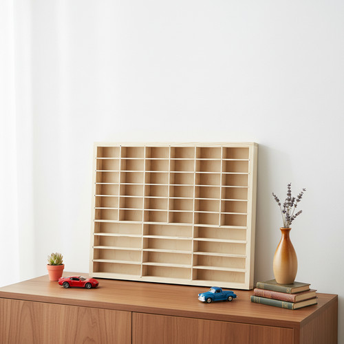 Grids wooden display case - 48,